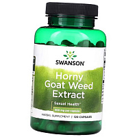 Экстракт Горянки, Horny Goat Weed Extract 500, Swanson