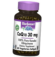Коэнзим Q10, Убихинон, CoQ10 30, Bluebonnet Nutrition 