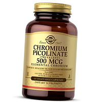 Пиколинат Хрома, Chromium Picolinate 500, Solgar