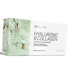 Гиалуроновая кислота и Коллаген, Hyaluronic and Collagen, BioTech (USA)