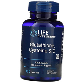 Глутатион и Цистеин, Glutathione Cysteine & C, Life Extension 