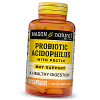 Пробиотик Ацидофилус c Пектином, Probiotic Acidophilus with Pectin, Mason Natural