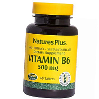 Витамин В6 (Пиридоксин), Vitamin B6 500, Nature's Plus