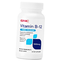 Витамин В12, Цианокобаламин, Vitamin B-12 1000, GNC
