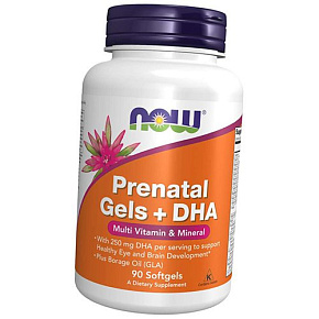 Пренатальные витамины с ДГК, Prenatal Gels with DHA, Now Foods