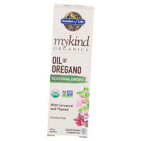 Масло орегано, Mykind Organics Oil of Oregano, Garden of Life