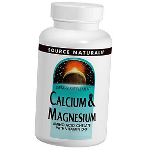 Кальций Магний Витамин Д3, Calcium & Magnesium, Source Naturals