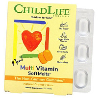 Мультивитамины для детей, Multi Vitamin SoftMelt, ChildLife