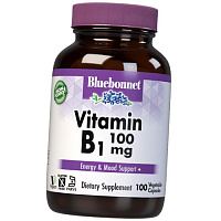 Тиамин, Vitamin B1 100, Bluebonnet Nutrition