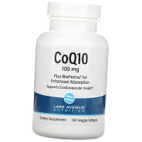Коэнзим Q10 с экстрактом плодов черного перца, CoQ10 Plus BioPerine, Lake Avenue Nutrition 
