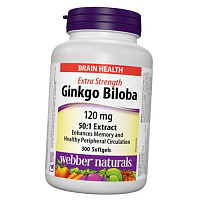Экстракт Гинкго Билоба, Ginkgo Biloba Extra Strength 120, Webber Naturals