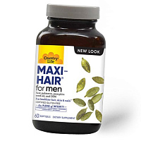 Мужские Витамины для кожи и ногтей, Maxi-Hair for men, Country Life