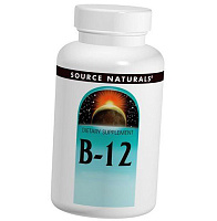 Витамин В12, Цианокобаламин, B-12, Source Naturals