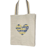 Сумка-шоппер с вышивкой Сердце LB782 купить