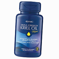Масло криля, Triple Strength Krill Oil Mini, GNC