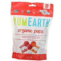 Органические Леденцы, Organic Pops Favorites, YumEarth