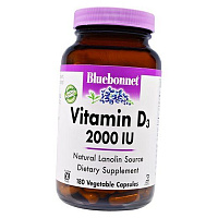 Витамин Д3, Vitamin D3 2000 Caps, Bluebonnet Nutrition