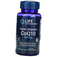 Убихинол капсулы, Super Ubiquinol CoQ10 100, Life Extension 