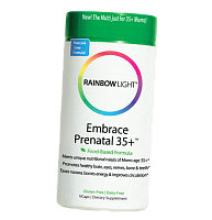 Витамины для беременных, Embrace Prenatal 35 plus, Rainbow Light