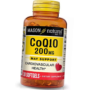 Коэнзим Q10, CoQ10 200, Mason Natural 