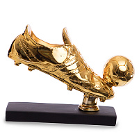 Статуэтка наградная спортивная Футбол Бутса с мячом C-1346-B2