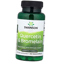 Кверцетин и Бромелайн, Quercetin and Bromelain, Swanson 