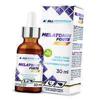 Жидкий Мелатонин и Экстракт шафрана, Melatonin Forte Drops, All Nutrition