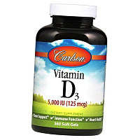 Витамин Д3, Vitamin D3 5000, Carlson Labs