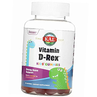 Витамин Д для детей, Kids Vitamin D-Rex Gummies, KAL