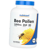 Пчелиная пыльца в капсулах, Bee Pollen 1500, Nutricost