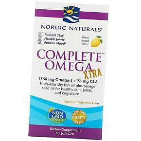 Высокоинтенсивный Рыбий жир, Омега 3 6 9, Complete Omega Xtra, Nordic Naturals