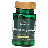 Фосфатидилсерин, Phosphatidylserine 100 Veg, Swanson