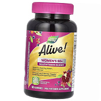 Витамины для женщин 50 +, Alive! Women's 50+ Gummy Multivitamins, Nature's Way