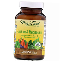 Витамины для здоровья костей и мышц, Calcium & Magnesium, Mega Food