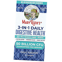 Ежедневное здоровье пищеварительной системы, 3-In-1 Daily Digestive Health 50 Billion, MaryRuth's