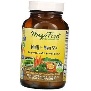 Комплекс витаминов для мужчин после 55 лет, Multi for Men 55+ Iron Free, Mega Food