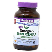 Омега 3 для мозга, Omega-3 Brain Formula, Bluebonnet Nutrition