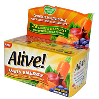 Мультивитамины, Alive! Daily Energy, Nature's Way
