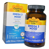 Омега 3 для настроения, Omega-3 Mood, Country Life