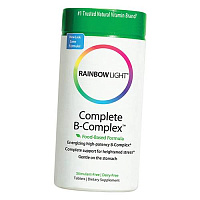 Энергетический Высокоэффективный В-комплекс, Complete B-Complex, Rainbow Light