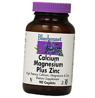 Витамины для костей, Calcium Magnesium Zinc, Bluebonnet Nutrition