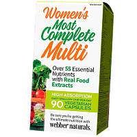 Комплекс витаминов для женщин, Women's Most Complete Multi, Webber Naturals