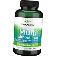 Витамины без железа после 50, Multi without Iron Geromulti, Swanson