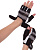 Перчатки для фитнеса женские SB-161956 (XS Черно-белый) Offer-1