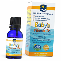 Витамин Д для детей, Baby's Vitamin D3, Nordic Naturals