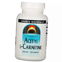Ацетил-L-карнитин, Acetyl L-Carnitine 500, Source Naturals