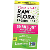 Пробиотик для женщин, Women's Care Raw Flora Probiotic-18, Nature's Truth