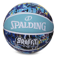 Мяч баскетбольный резиновый Graffiti 84373Y купить
