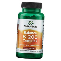 Витамины группы В, Balance B-200 Complex, Swanson