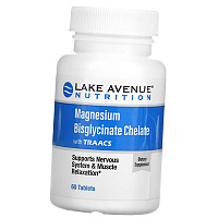 Бисглицинат магния, Magnesium Bisglycinate with Albion Minerals, Lake Avenue Nutrition